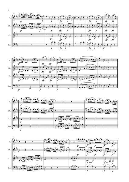 Mozart Quartet KV 159 arr. Woodwind Quartet