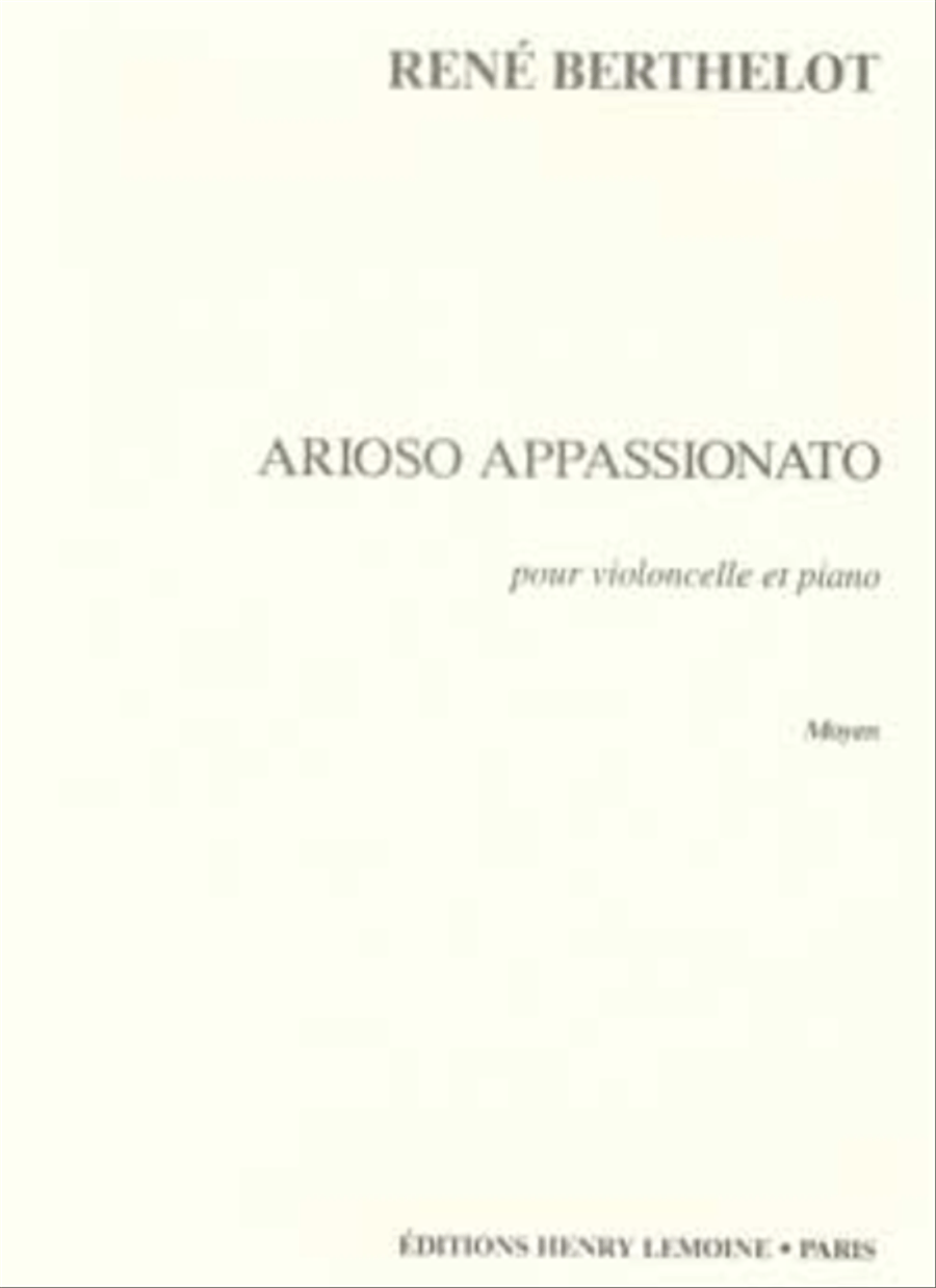 Arioso Appassionato Cello scores gallery preview page 1