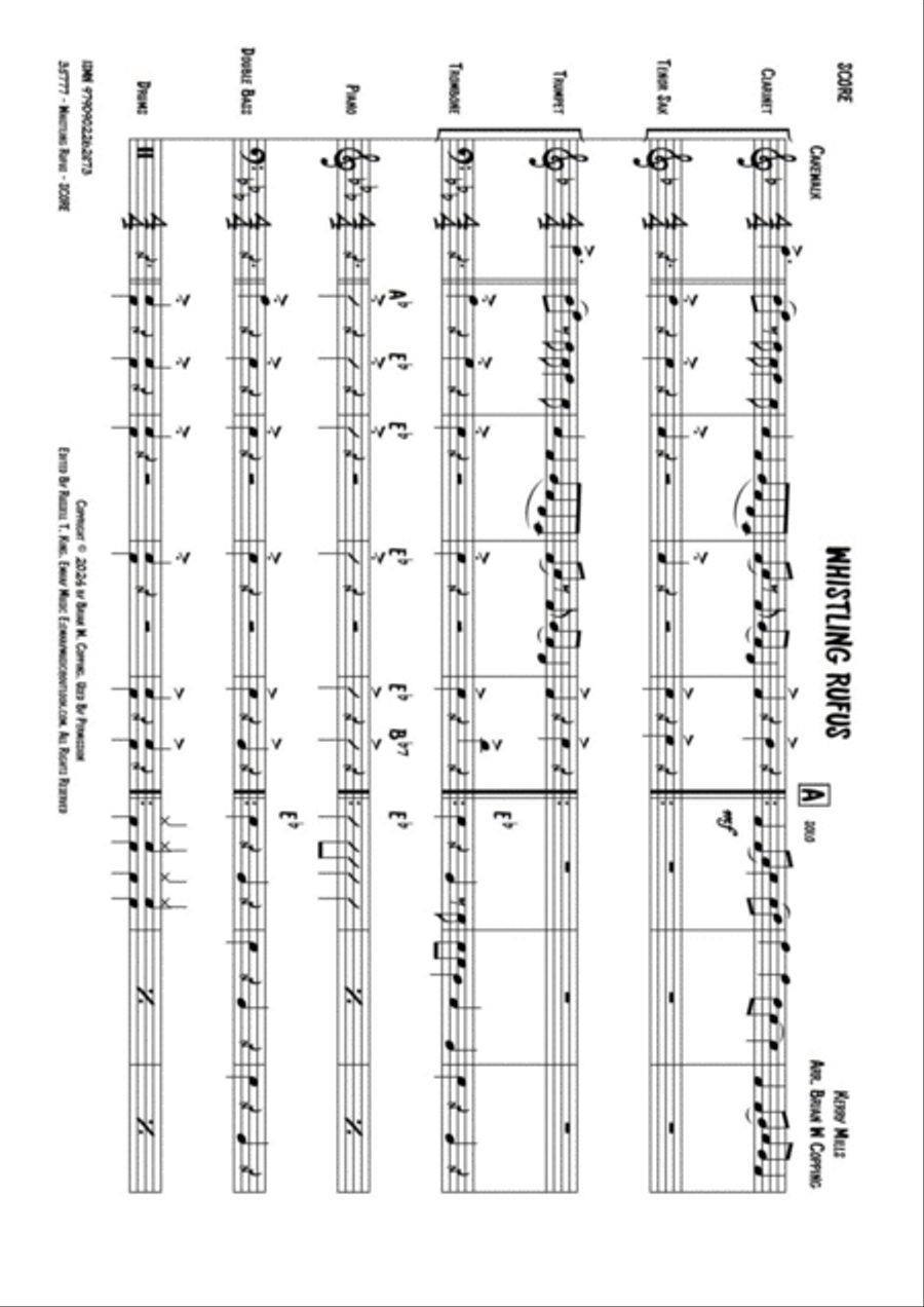 WHISTLING RUFUS Jazz Ensemble scores gallery preview page 2