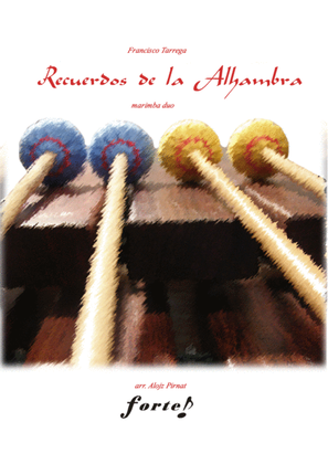 Recuerdos de la Alhambra for marimba duet