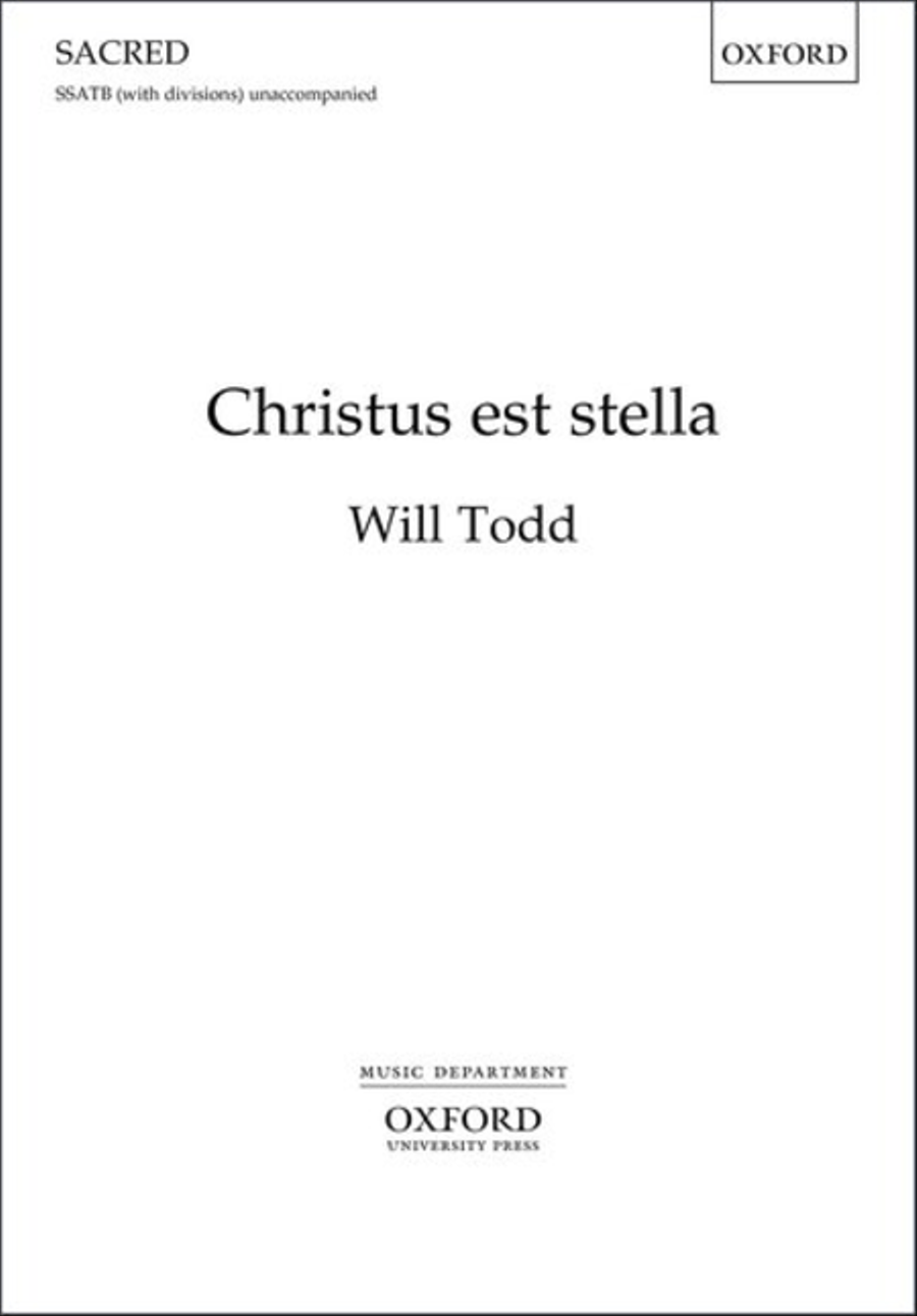 Christus est stella Divisi scores gallery preview page 1