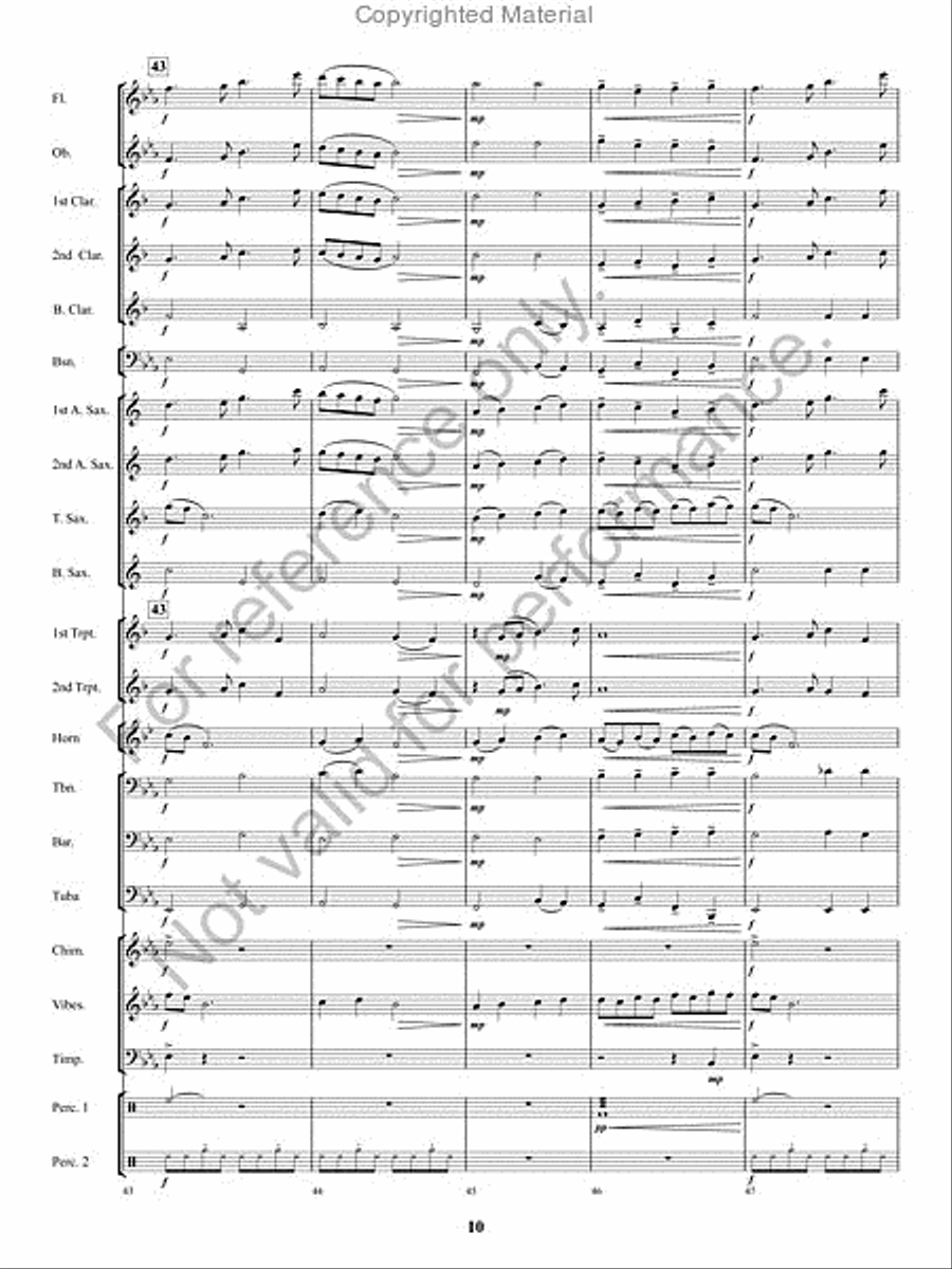 A Spirit Eternal Concert Band scores gallery preview page 9