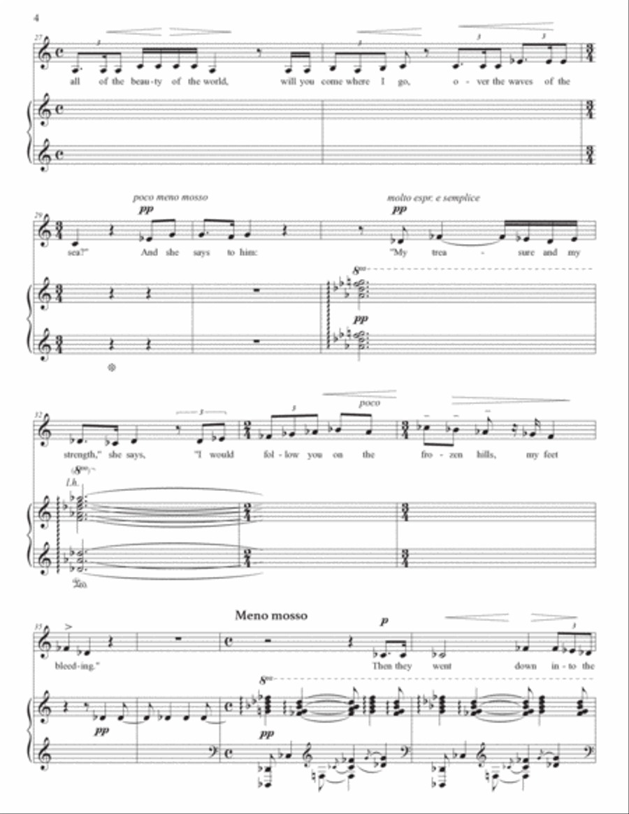 CLARKE: The Seal man (transposed down a minor third) Voice scores gallery preview page 5