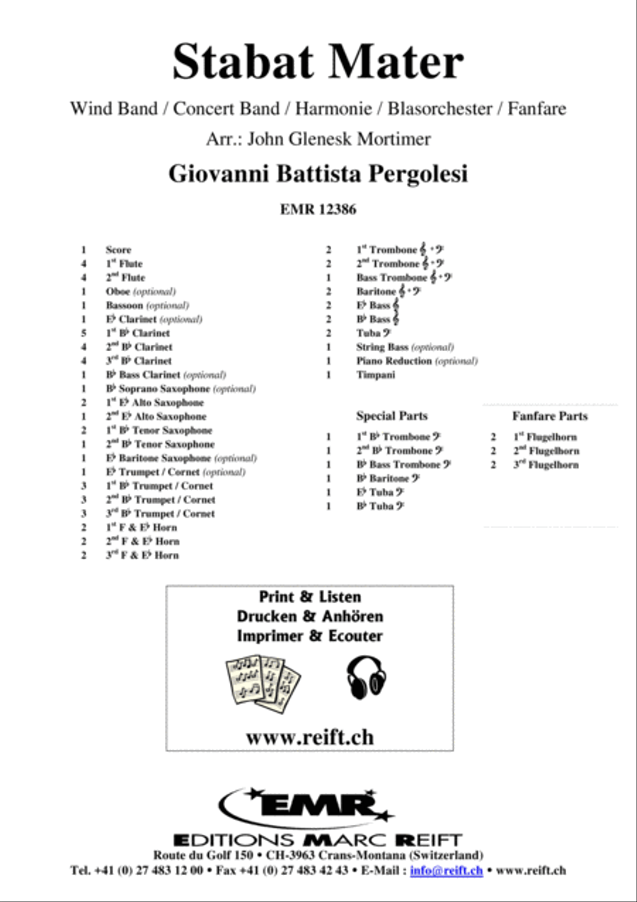 Stabat Mater Concert Band scores gallery preview page 2