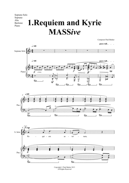 MASSive - A Mass In Rock (Piano/Vocal Score) image number null