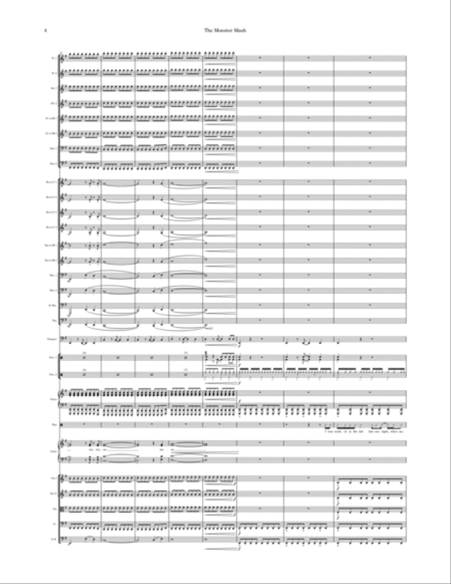 Monster Mash Full Orchestra scores gallery preview page 4