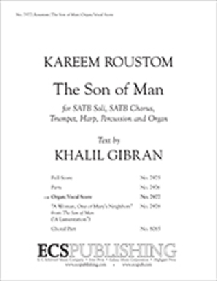 Book cover for The Son of Man (Organ/Vocal Score)