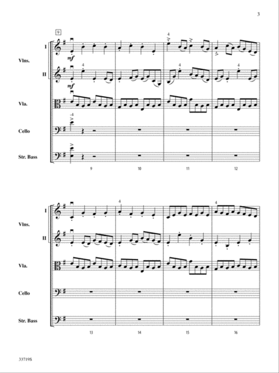 Winter Solstice: Score Winter Solstice: Score String Orchestra scores gallery preview page 3