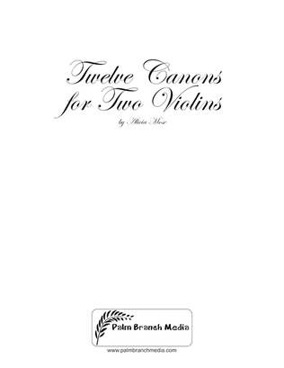 Twelve Canons for Two Violins
