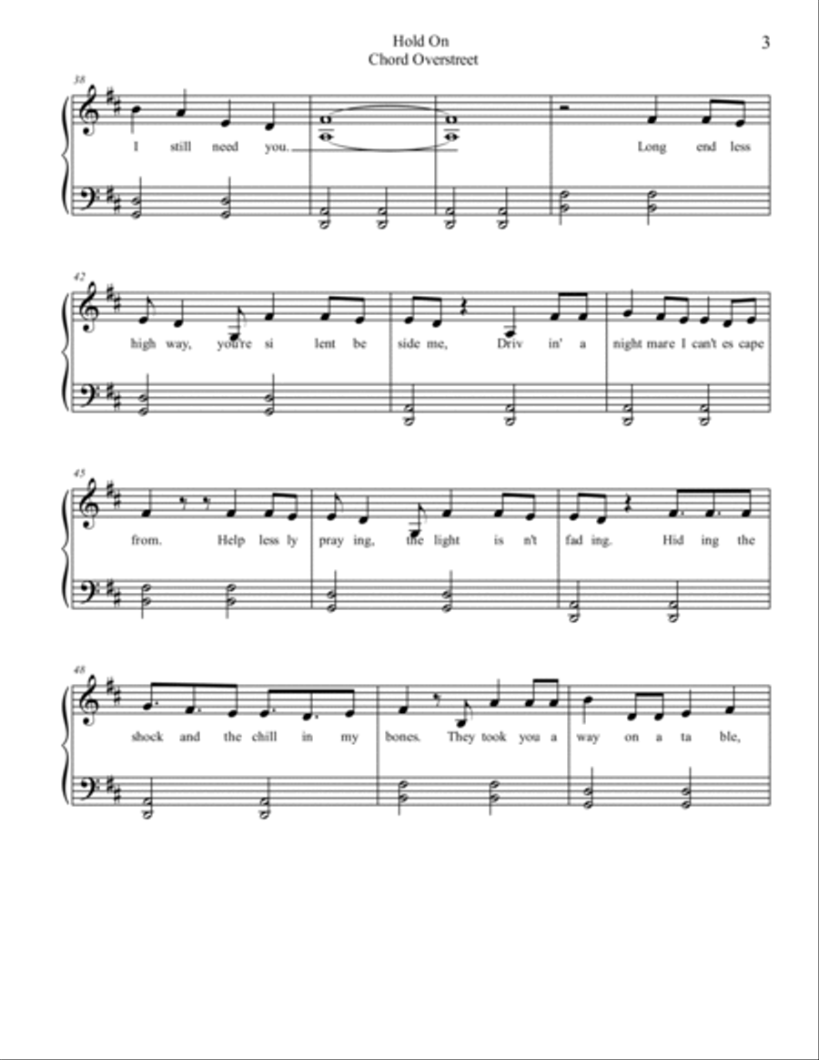 Hold On Voice scores gallery preview page 3