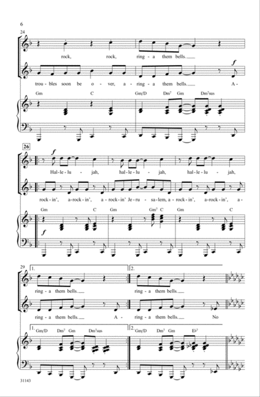 Rockin' Jerusalem 2-Part scores gallery preview page 4