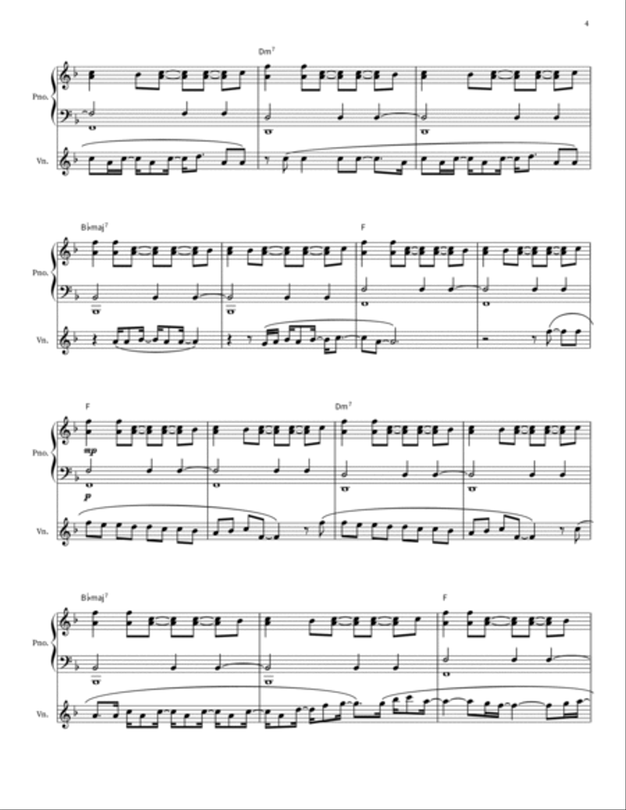 Just The Way You Are Violin Solo scores gallery preview page 4