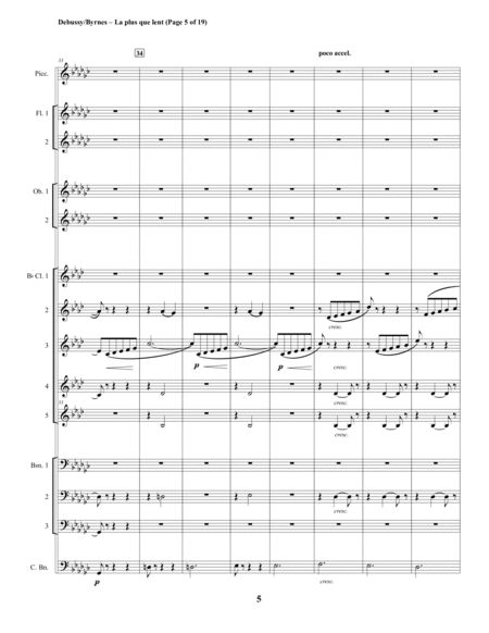 Claude Debussy – La plus que lent (Woodwind Choir) image number null