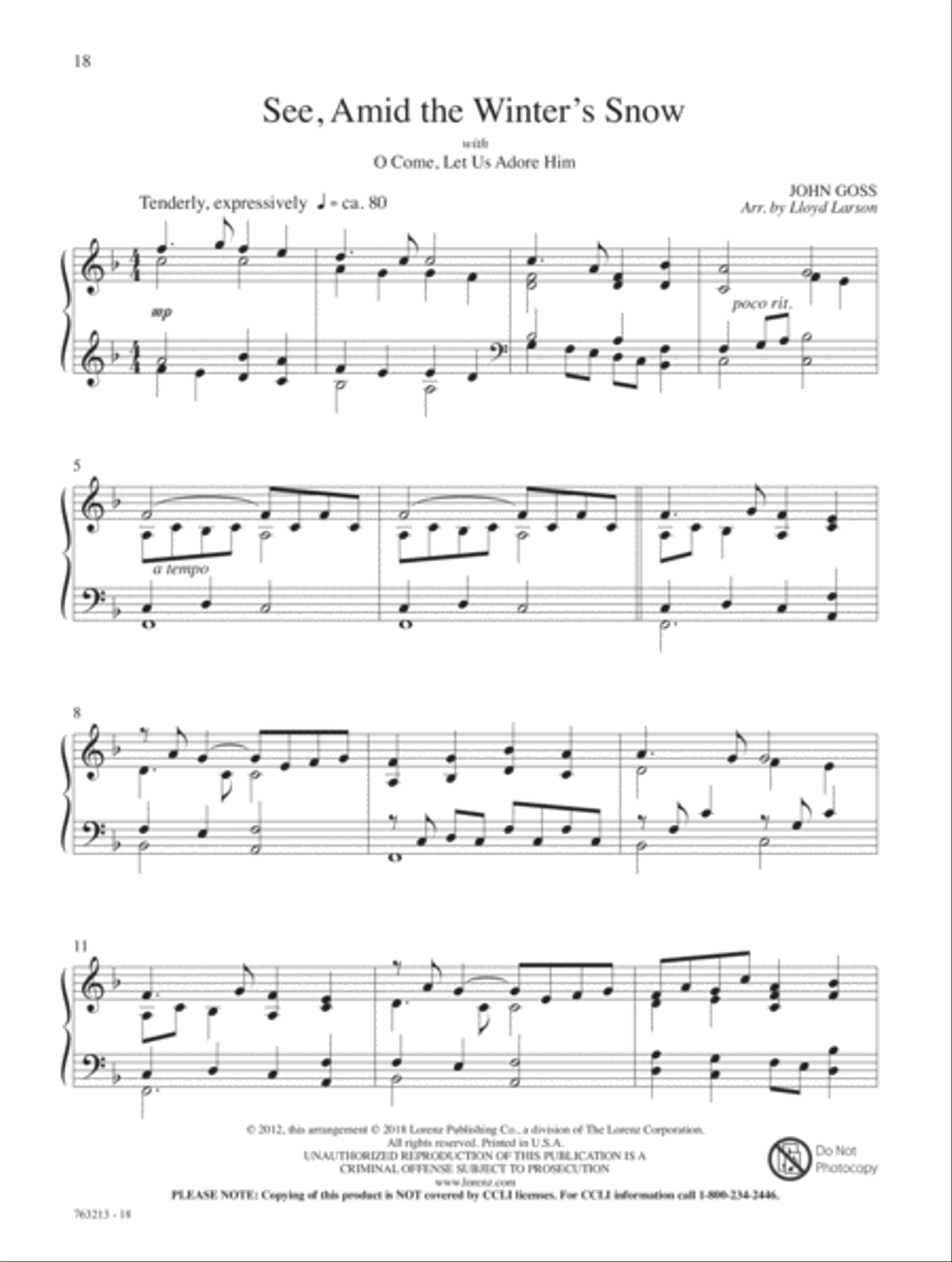 A Quiet Christmas Piano Solo scores gallery preview page 17