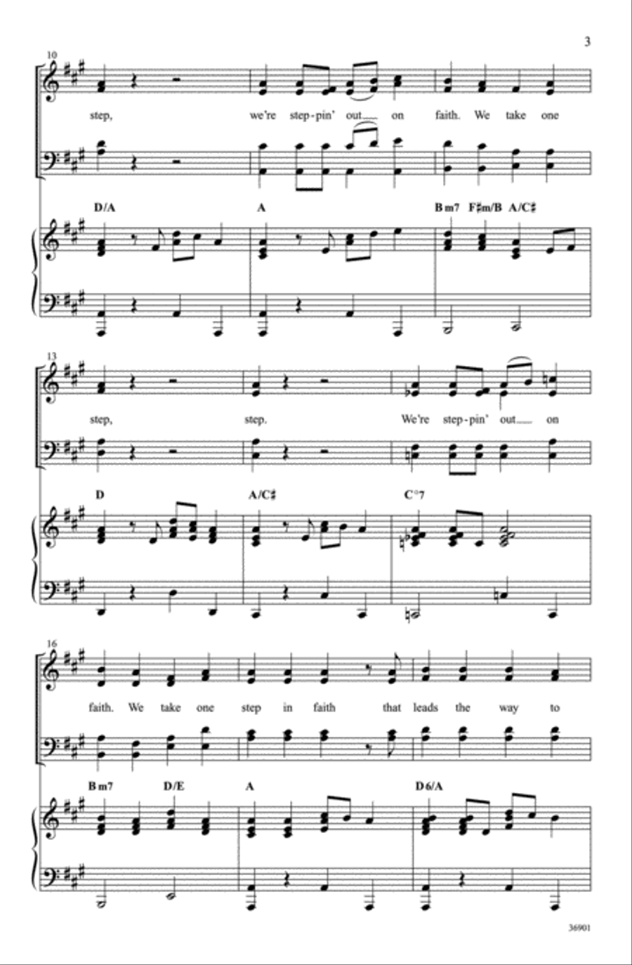 Steppin' Out on Faith Choir scores gallery preview page 3