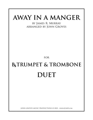 Book cover for Away In A Manger - Trumpet & Trombone Duet