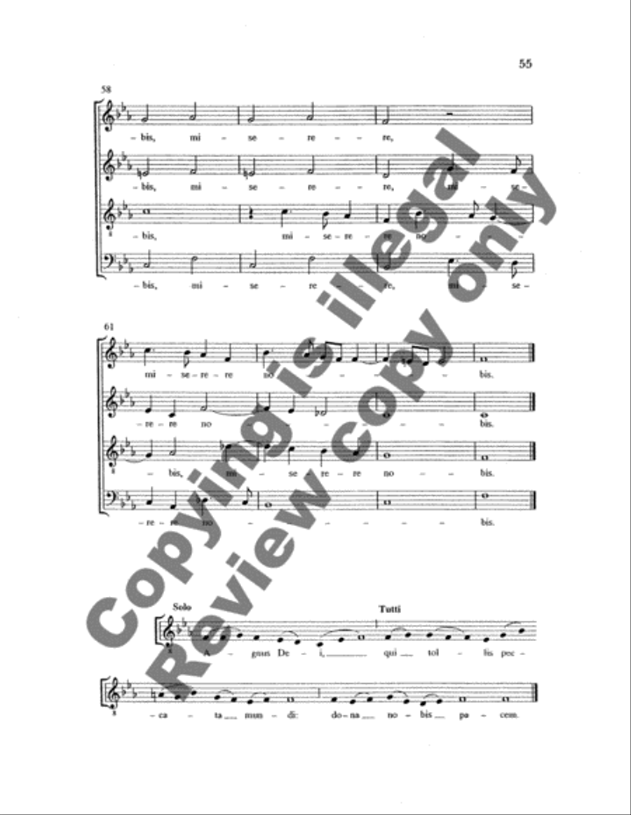 Messa a 4 voci 4-Part scores gallery preview page 9