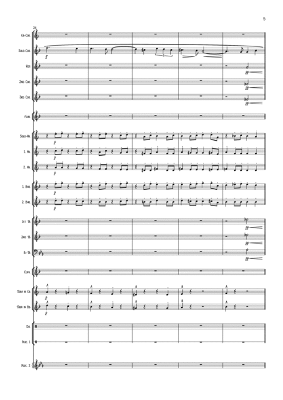 Assassin's Tango Brass Band scores gallery preview page 5