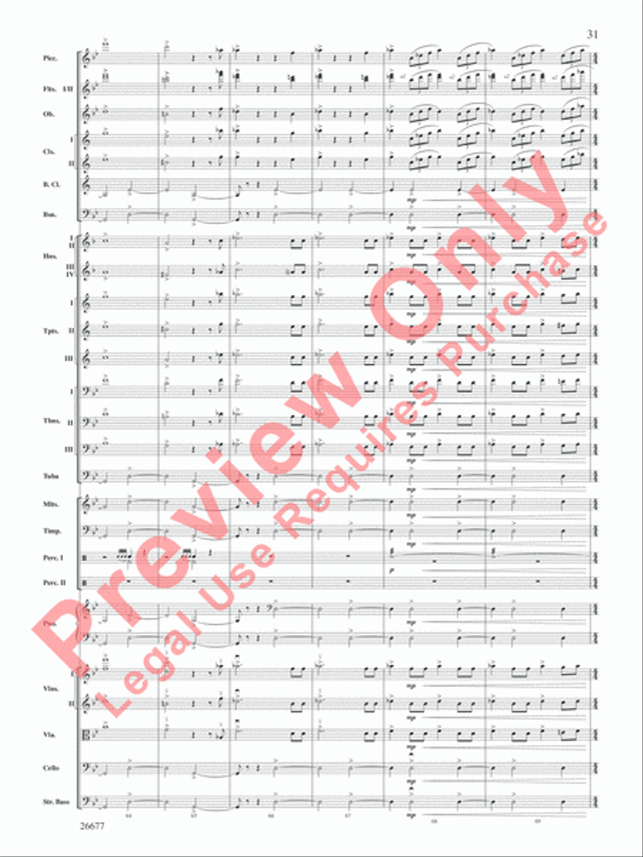 Star Wars Epic -- Part II, Suite from the Full Orchestra scores gallery preview page 32