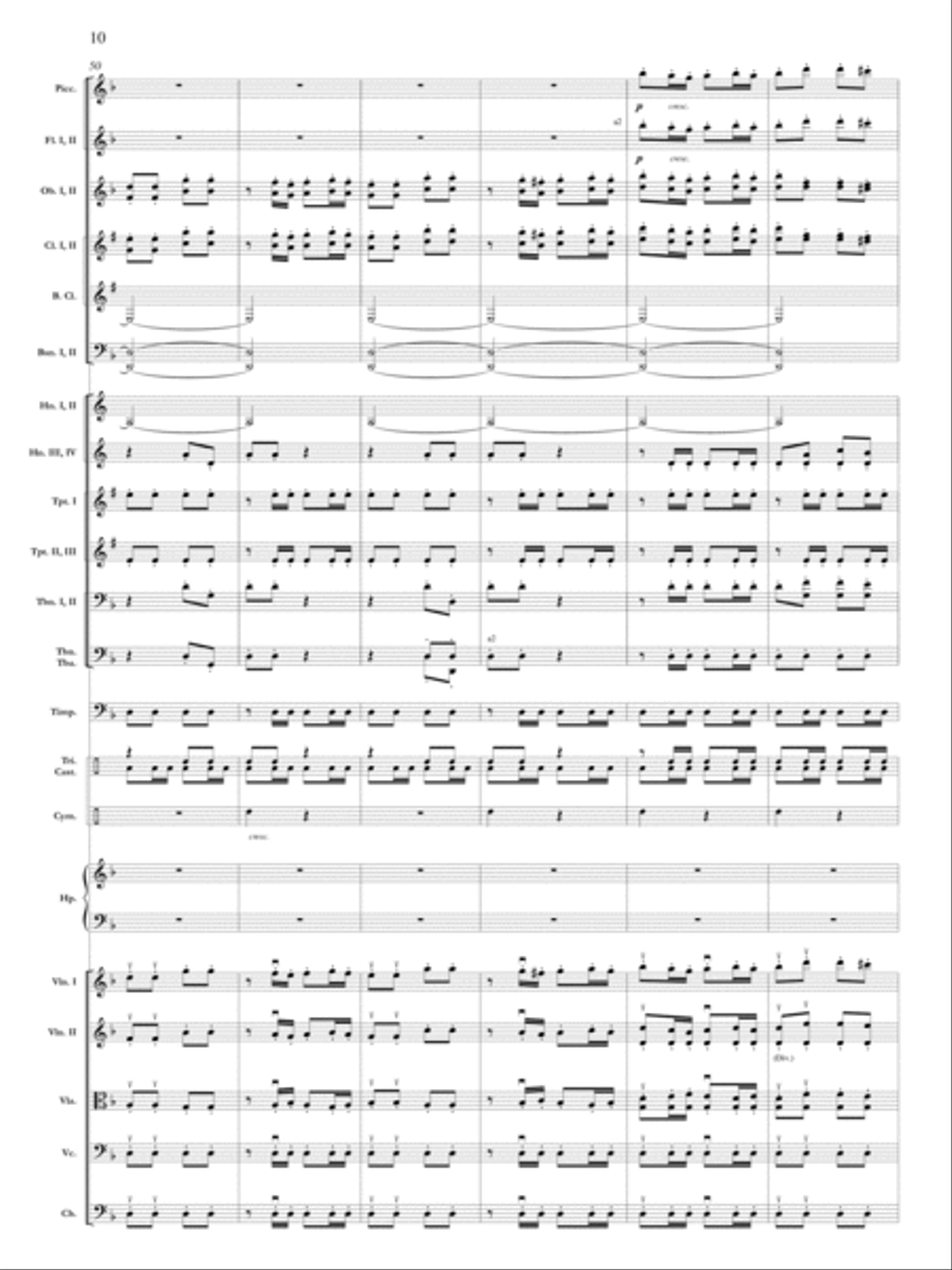 Samson Et Dalila, Op. 47: Danse Bacchanale Orchestra scores gallery preview page 11