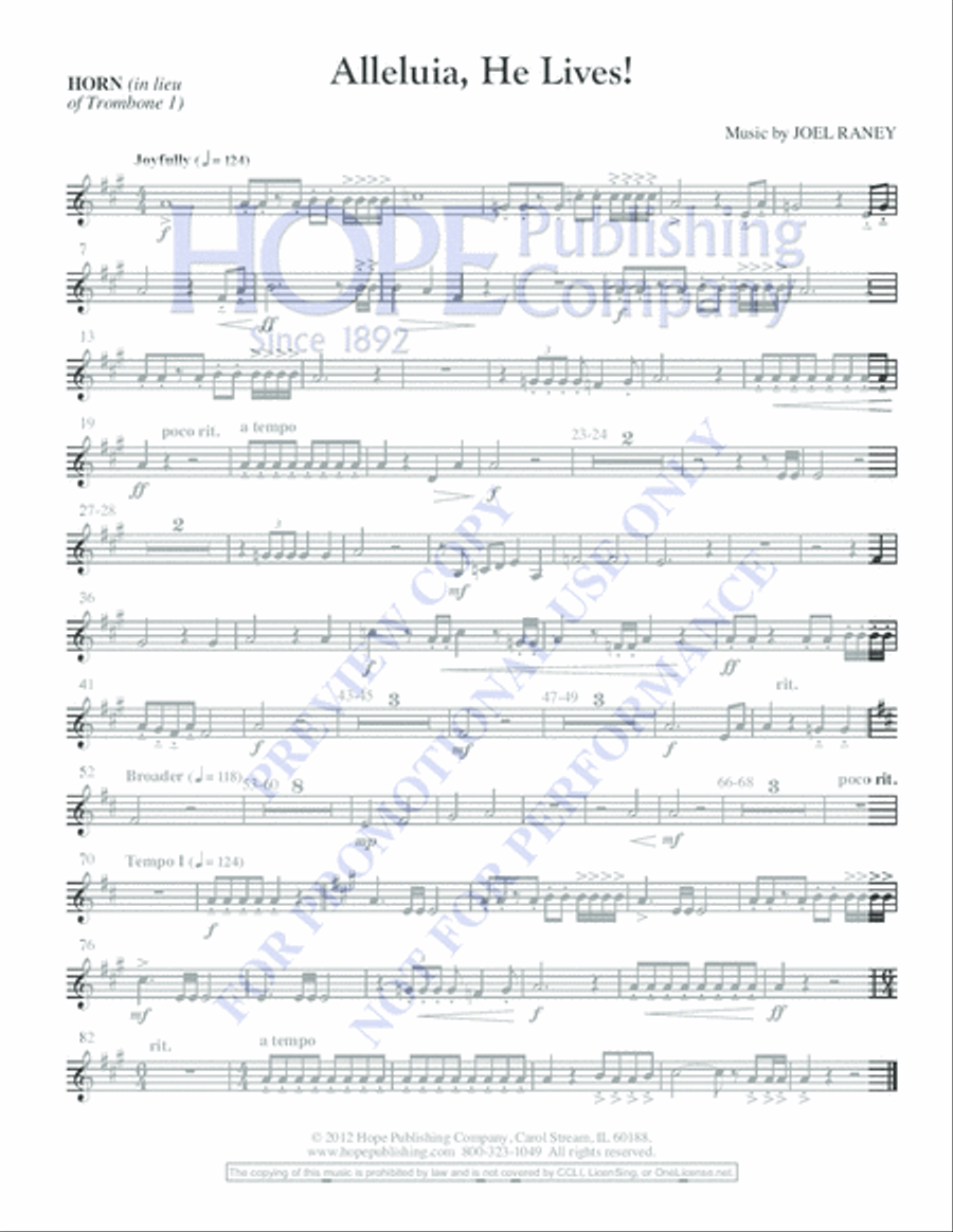 Alleluia, He Lives! Choir scores gallery preview page 16