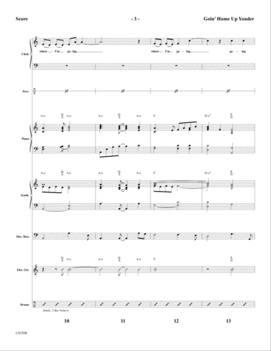 Goin' Home Up Yonder Choir scores gallery preview page 5