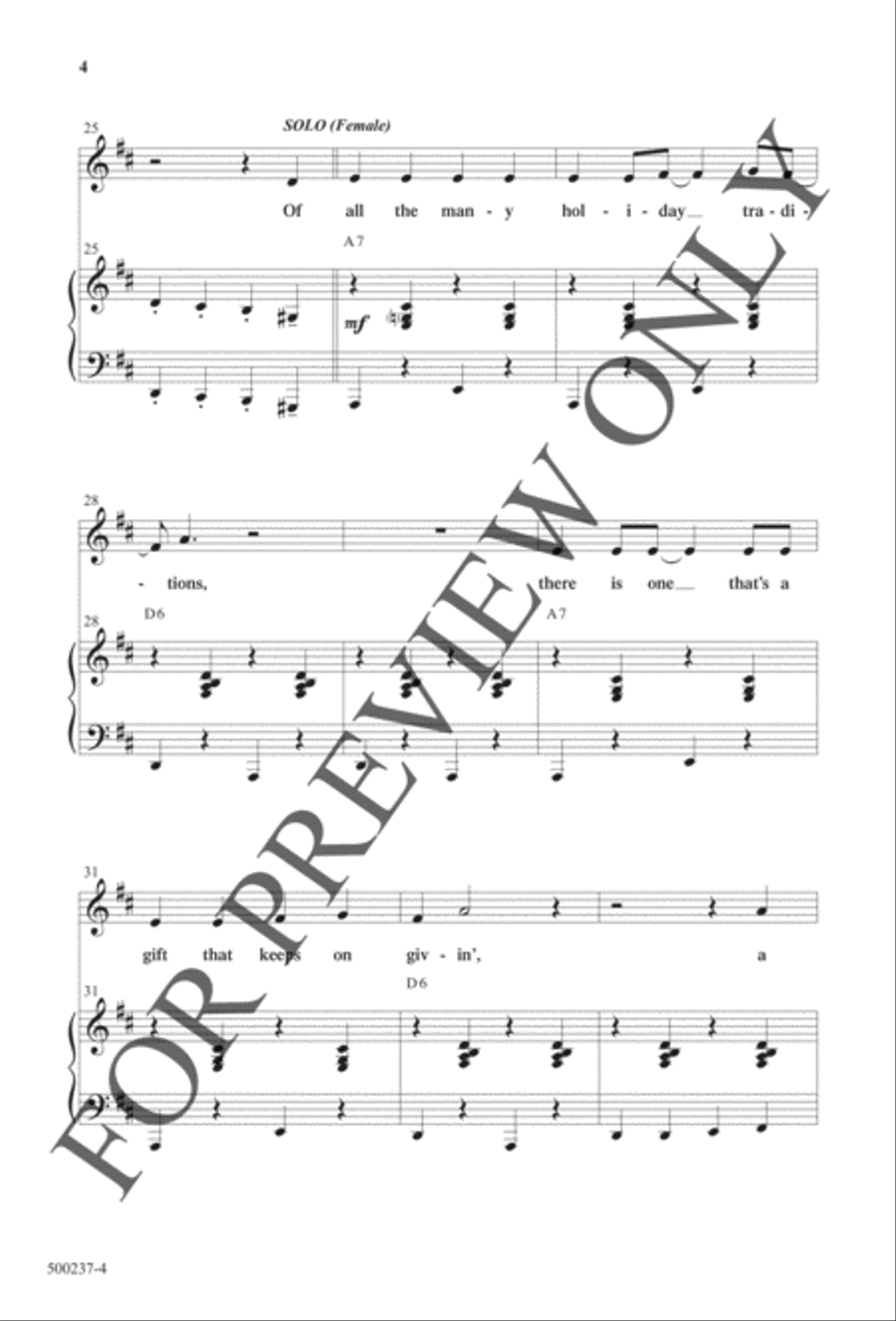 The Ugly Christmas Sweater Song - Anthem 4-Part scores gallery preview page 4