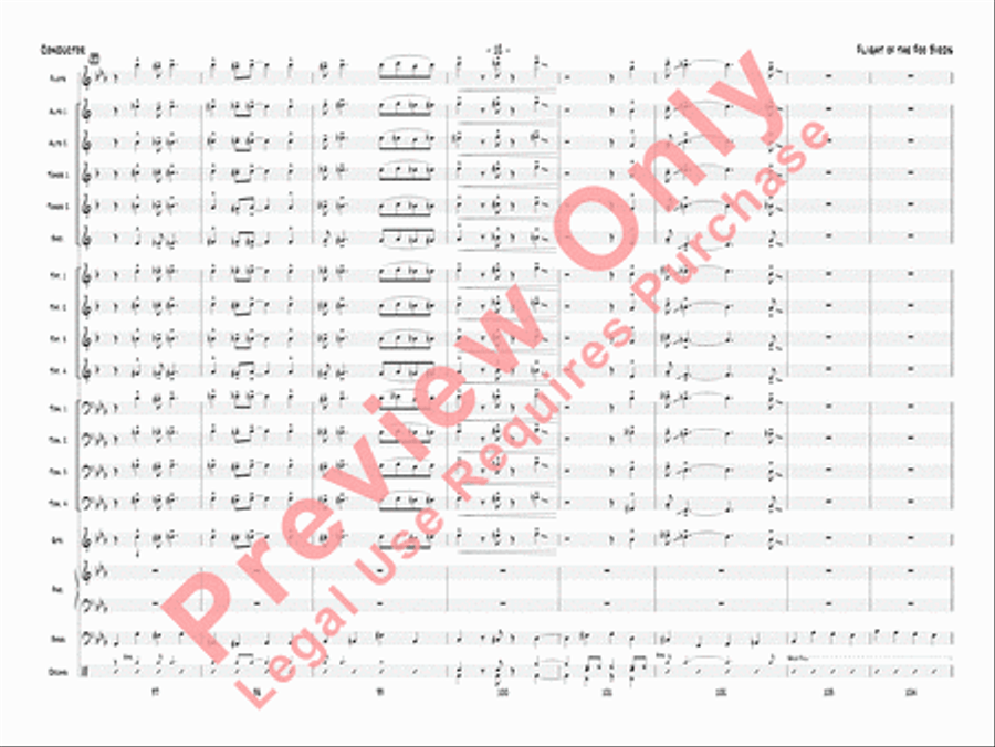 Flight of the Foo Birds Jazz Ensemble scores gallery preview page 15