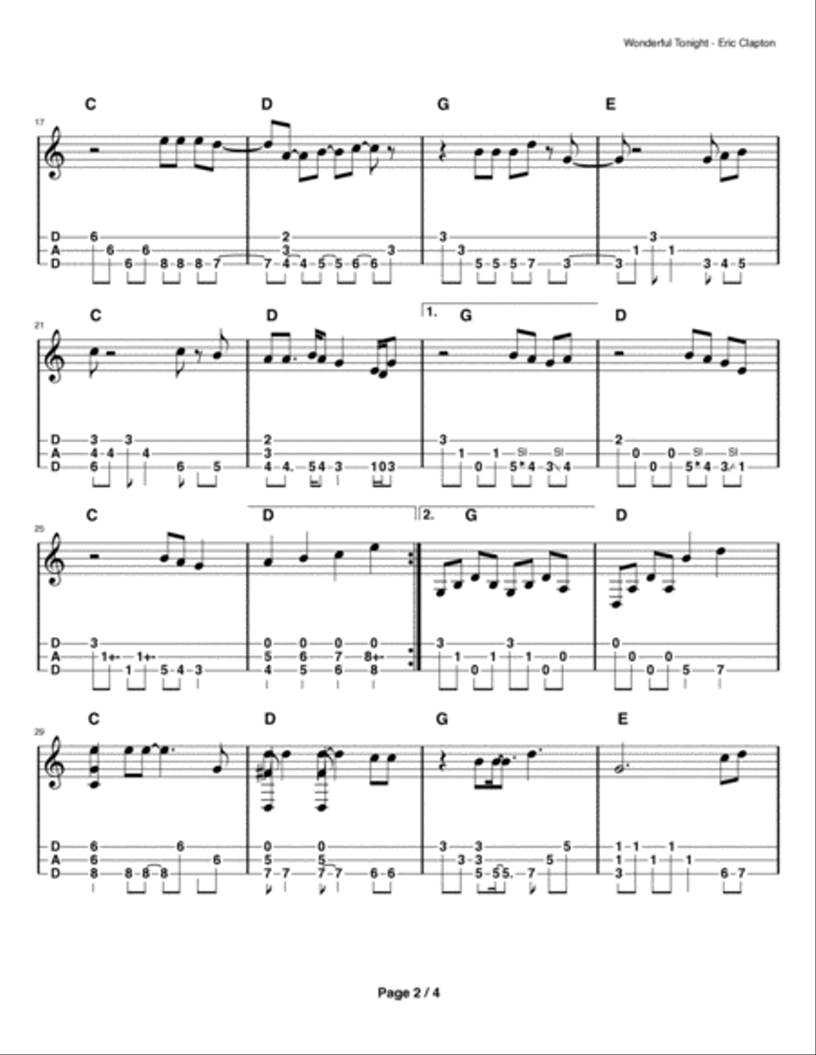 Wonderful Tonight Small Ensemble scores gallery preview page 2