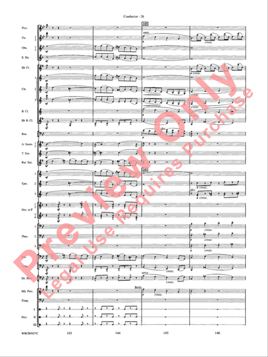 An American in Paris Concert Band scores gallery preview page 28