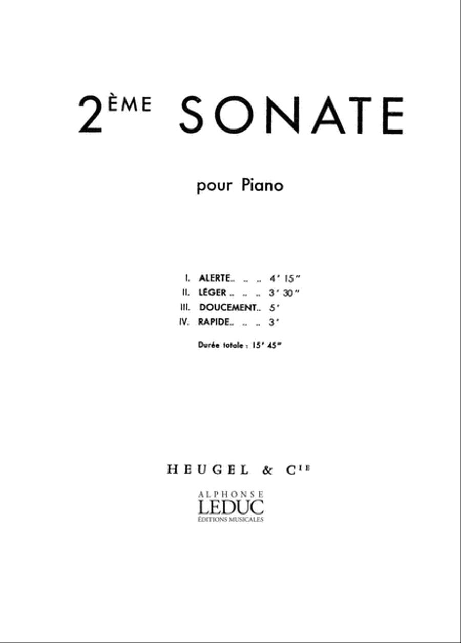 Sonate No.2, Op.293 Sonate No.2, Op.293 Piano Solo scores gallery preview page 1