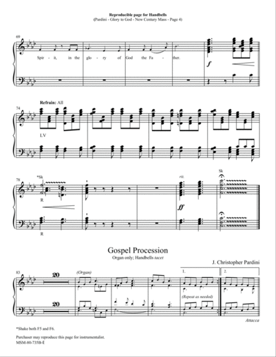 The New Century Mass The New Century Mass Choir scores gallery preview page 6