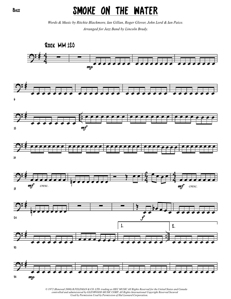 Smoke On The Water Jazz Ensemble scores gallery preview page 5