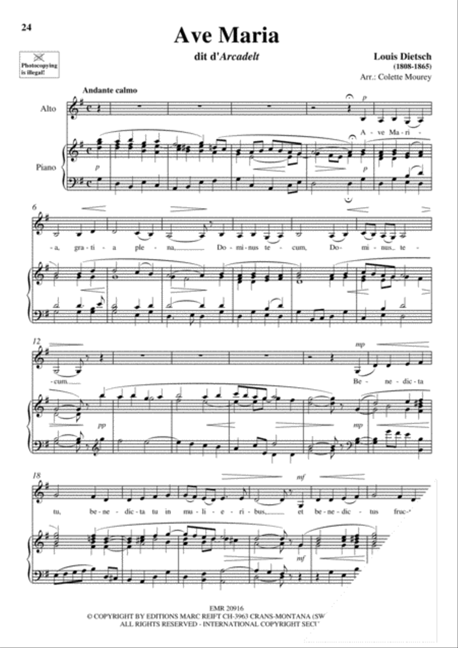 100 Ave Maria Volume 3 Alto Voice scores gallery preview page 11