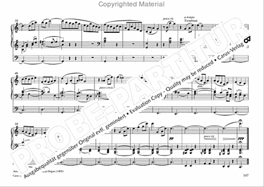 Freiburger Orgelbuch: Stammteil Organ Solo scores gallery preview page 148