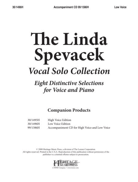 Linda Spevacek Vocal Solo Collection - Low Voice