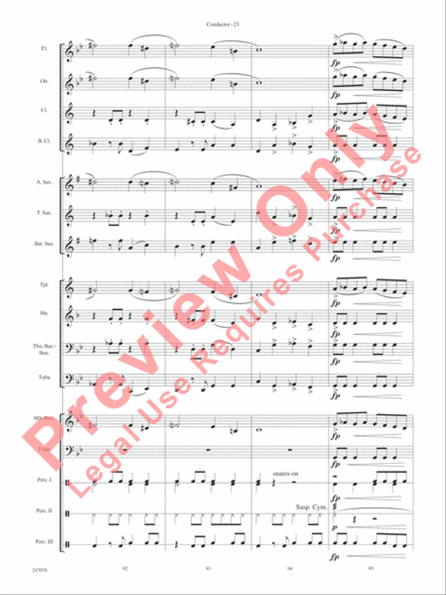 Hooroosh! Concert Band scores gallery preview page 25