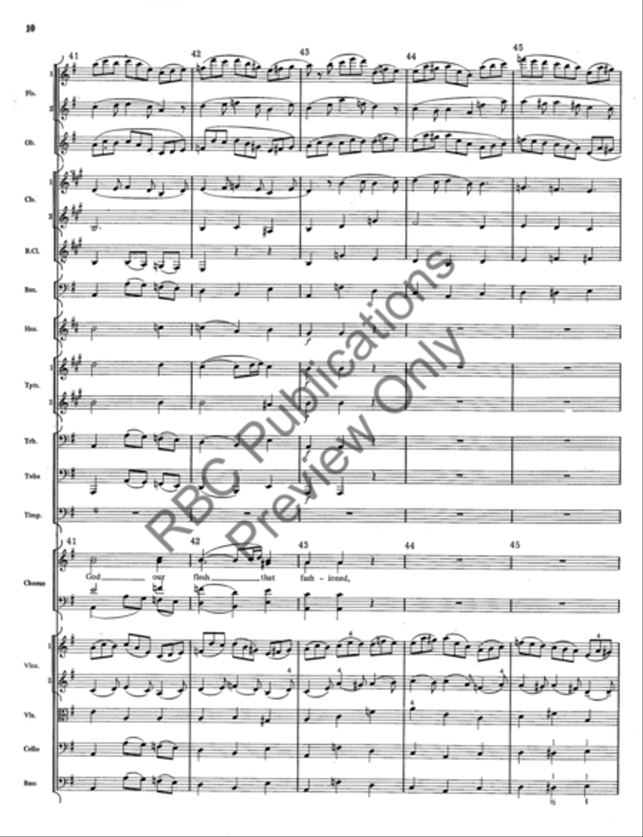 Jesu, Joy Of Mans Desiring (w/Choir) Choir scores gallery preview page 11