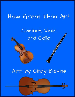 Book cover for How Great Thou Art, Clarinet, Violin and Cello Trio