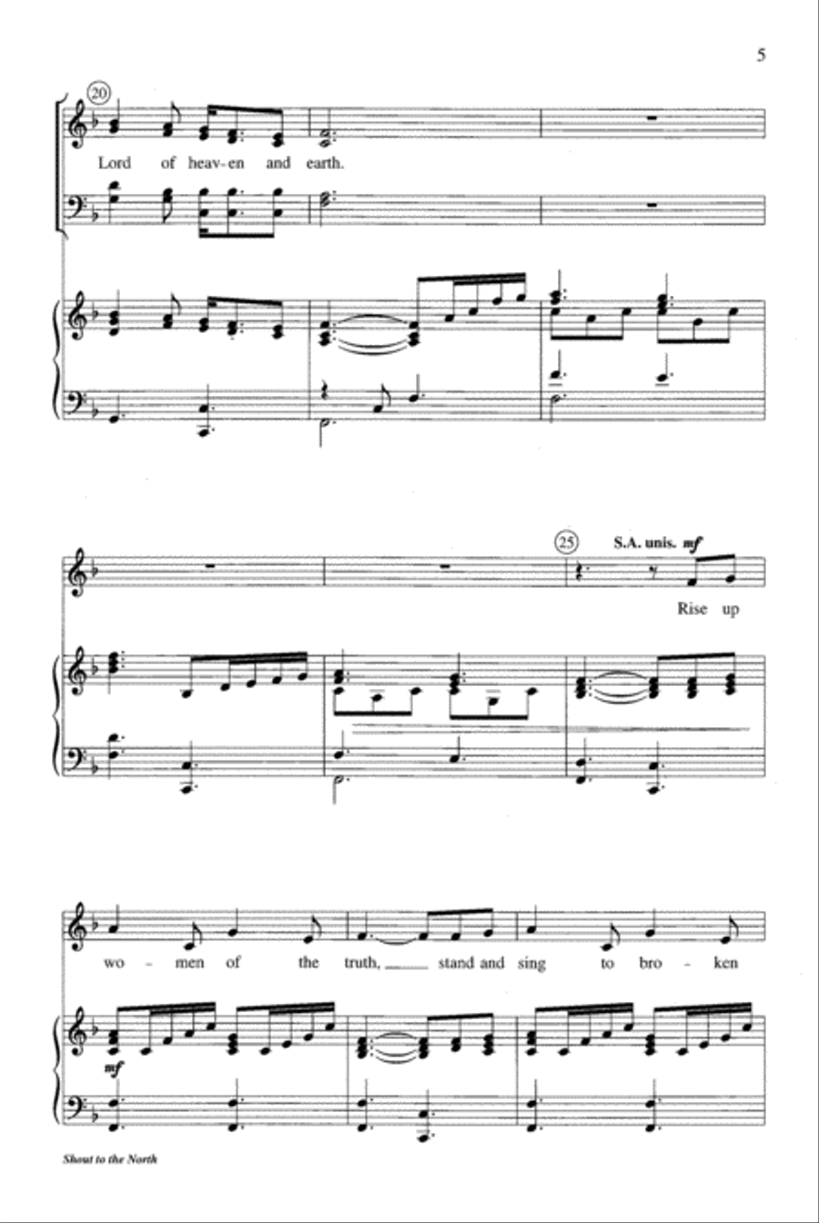 Shout to the North 4-Part scores gallery preview page 4