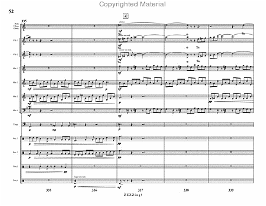 ZZZZing! Percussion Ensemble scores gallery preview page 53