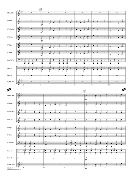 Fanfare And March - Full Score image number null