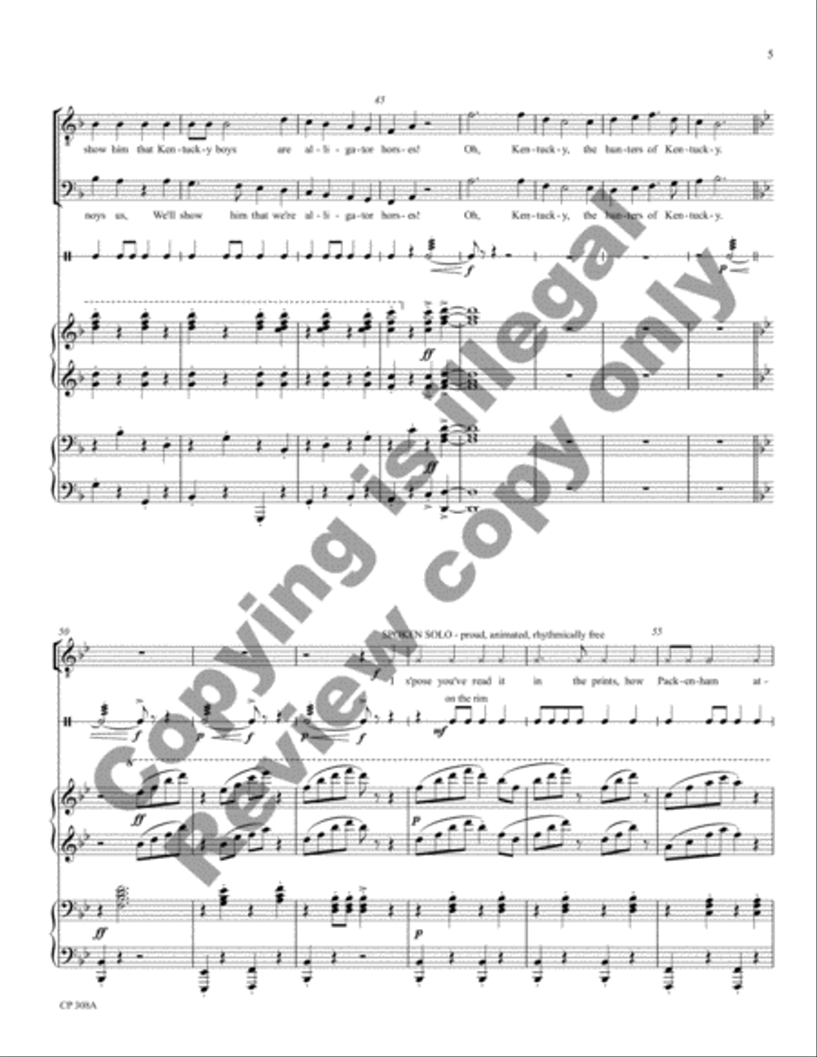 American Folk Song Suite (Full Score) Choir scores gallery preview page 6