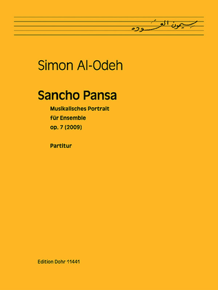 Sancho Pansa für Ensemble (11 Spieler) op. 7 (2009) -Musikalisches Portrait-