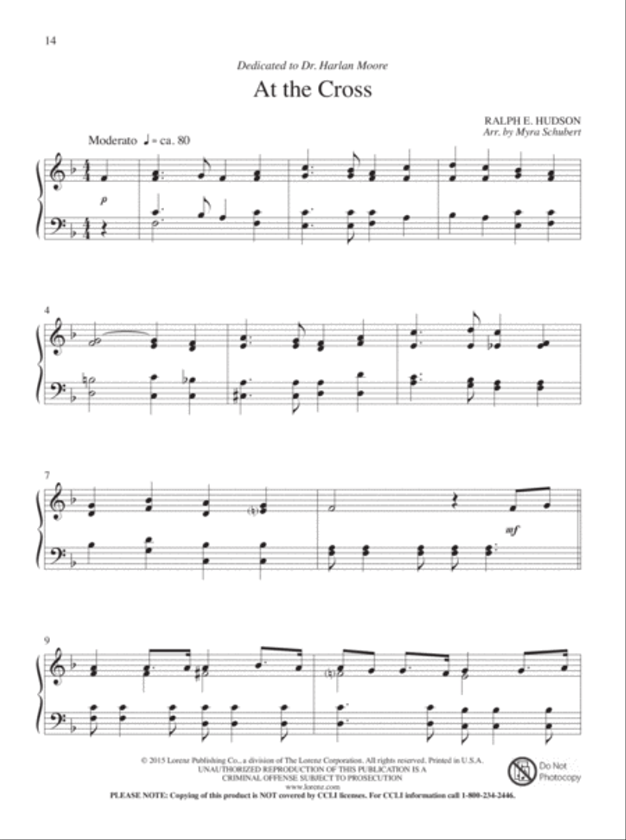 The Cross of Christ Piano Solo scores gallery preview page 7