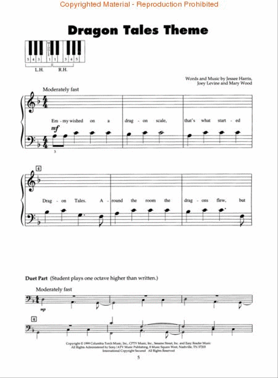Children's TV Favorites Children's TV Favorites Easy Piano scores gallery preview page 3
