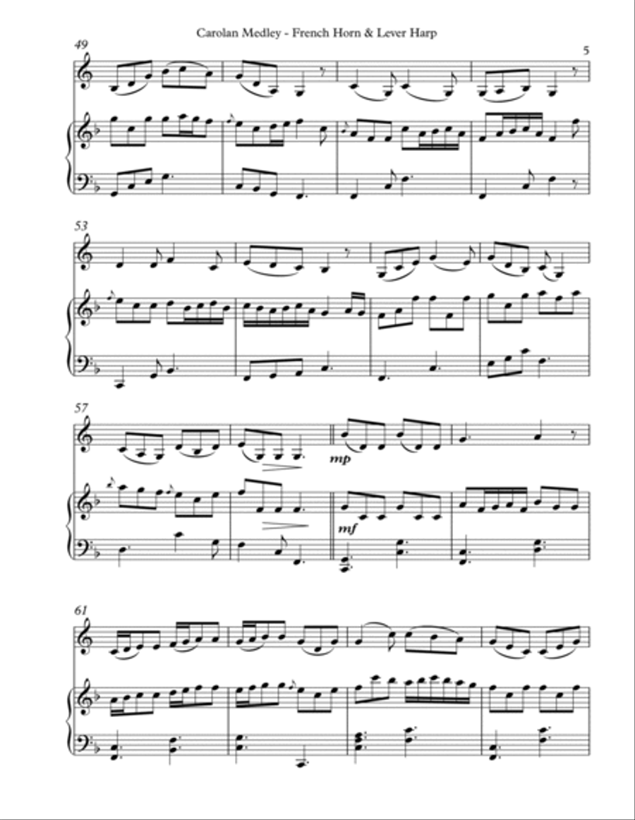 Carolan Medley, Duet for French Horn & Lever Harp image number null