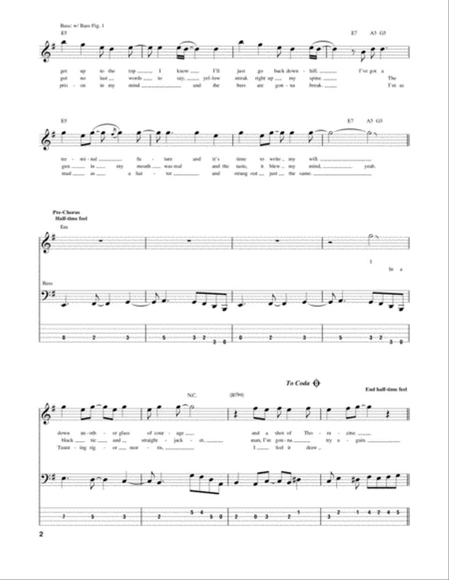 99 Ways To Die Guitar Tablature scores gallery preview page 2