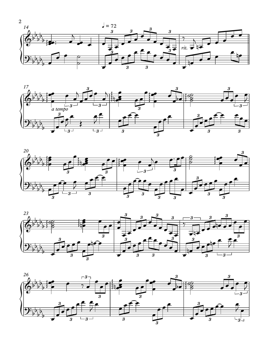 I Surrender All Piano Solo scores gallery preview page 2