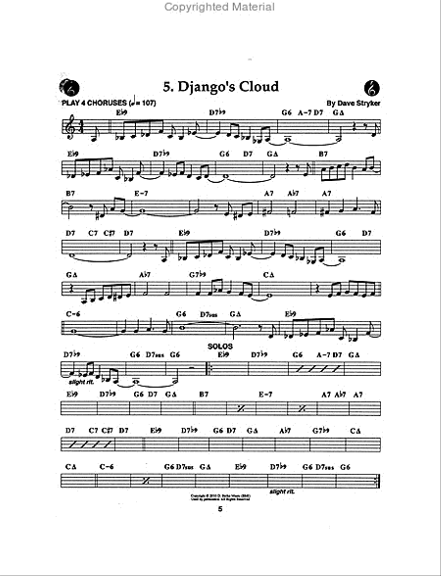 Volume 128 - Django Reinhardt - Gypsy Jazz Guitar scores gallery preview page 3